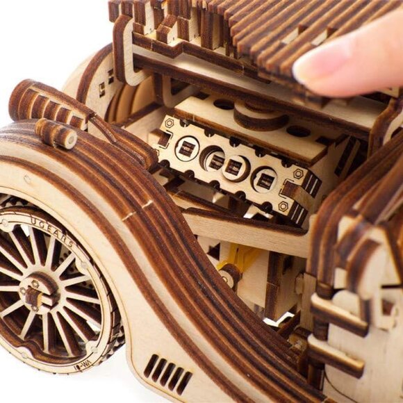 NEW UGEARS Car Roadster Vehicle Model 3D Wooden Puzzle Craft Project Brand new M - Picture 8 of 16